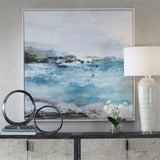 Wall Art Blue Essence Coastal Framed Canvas