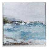 Wall Art Blue Essence Coastal Framed Canvas