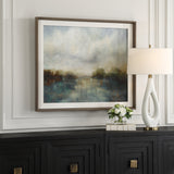 Wall Art Blue Reverie Framed Abstract Lake Print