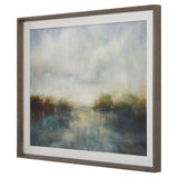 Wall Art Blue Reverie Framed Abstract Lake Print