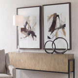 Wall Art Burgundy Interjection Abstract Prints, Set/2