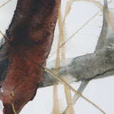 Wall Art Burgundy Interjection Abstract Prints, Set/2