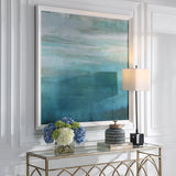 Wall Art Cancun Teal Framed Print