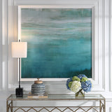 Wall Art Cancun Teal Framed Print