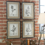 Wall Art Casual Grey Study Framed Art Set/4