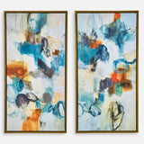 Wall Art Casual Moments Framed Abstract Art // Set of 2