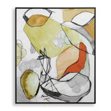 Wall Art Charcoal Improvision Framed Abstract Art