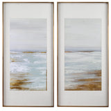 Wall Art Coastline Framed Prints, S/2
