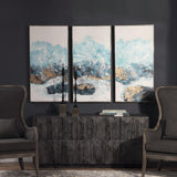 Wall Art Crashing Waves Abstract Art, S/3