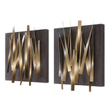 Wall Art Crosshatch Metal Wall Decor // Set of 2