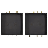 Wall Art Crosshatch Metal Wall Decor // Set of 2