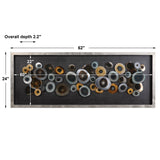 Wall Art Discs Silver Shadow Box