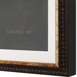 Wall Art Florals On Black Framed Prints // Set of 4