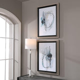 Wall Art Force Reaction Abstract Prints, S/2