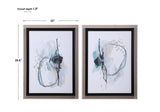 Wall Art Force Reaction Abstract Prints, S/2