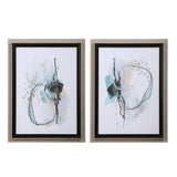 Wall Art Force Reaction Abstract Prints, S/2