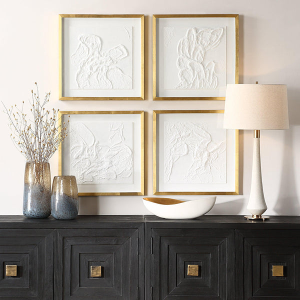 Wall Art Fourfold Framed Prints // Set of 4