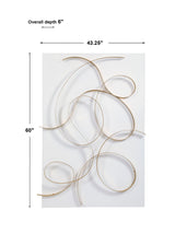 Wall Art Freehand Modern Metal Wall Panel