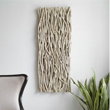 Wall Art Gathered Teak Bleached Wood Wall Decor