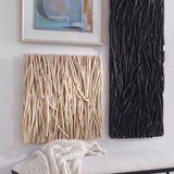 Wall Art Gathered Teak Square Bleached Wood Wall Decor