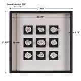Wall Art Geode Linen Shadow Box