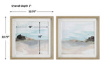 Wall Art Glacial Coast Framed Prints, Set/2