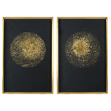 Wall Art Gold Rondure Framed Prints, S/2