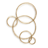 Wall Art Golden Bubbles Metal Wall Decor