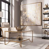 Wall Art Golden Raindrops Modern Abstract Art