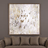 Wall Art Golden Raindrops Modern Abstract Art