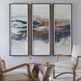Wall Art Graphite Horizon Framed Prints, Set/3