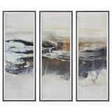 Wall Art Graphite Horizon Framed Prints, Set/3