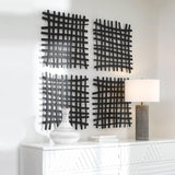 Wall Art Gridlines Iron Wall Decor