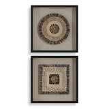 Wall Art Intertwine Knit Paper Shadow Box // Set of 2