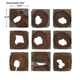 Wall Art Jungle Wood Paneled Wall Art, Set/9