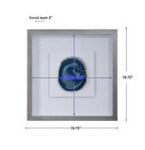Wall Art Kalia Blue Stone Shadow Box