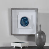 Wall Art Kalia Blue Stone Shadow Box