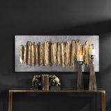 Wall Art Lev Gold Metal Wall Decor