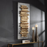 Wall Art Lev Gold Metal Wall Decor