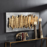Wall Art Lev Gold Metal Wall Decor
