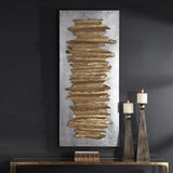 Wall Art Lev Gold Metal Wall Decor