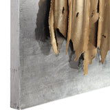 Wall Art Lev Gold Metal Wall Decor