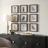 Wall Art Loyal Companion Framed Dog Prints // Set of 9