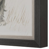 Wall Art Loyal Companion Framed Dog Prints // Set of 9