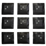 Wall Art Malosi Black Wood Wall Decor // Set of 9