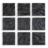 Wall Art Malosi Black Wood Wall Decor // Set of 9