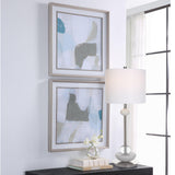 Wall Art Mist Shapes Framed Prints, Set/2