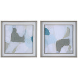 Wall Art Mist Shapes Framed Prints, Set/2