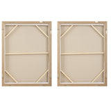 Wall Art Molten Patina Framed Canvases // Set of 2