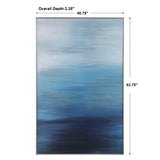 Wall Art Moonlit Sea Hand Painted Canvas